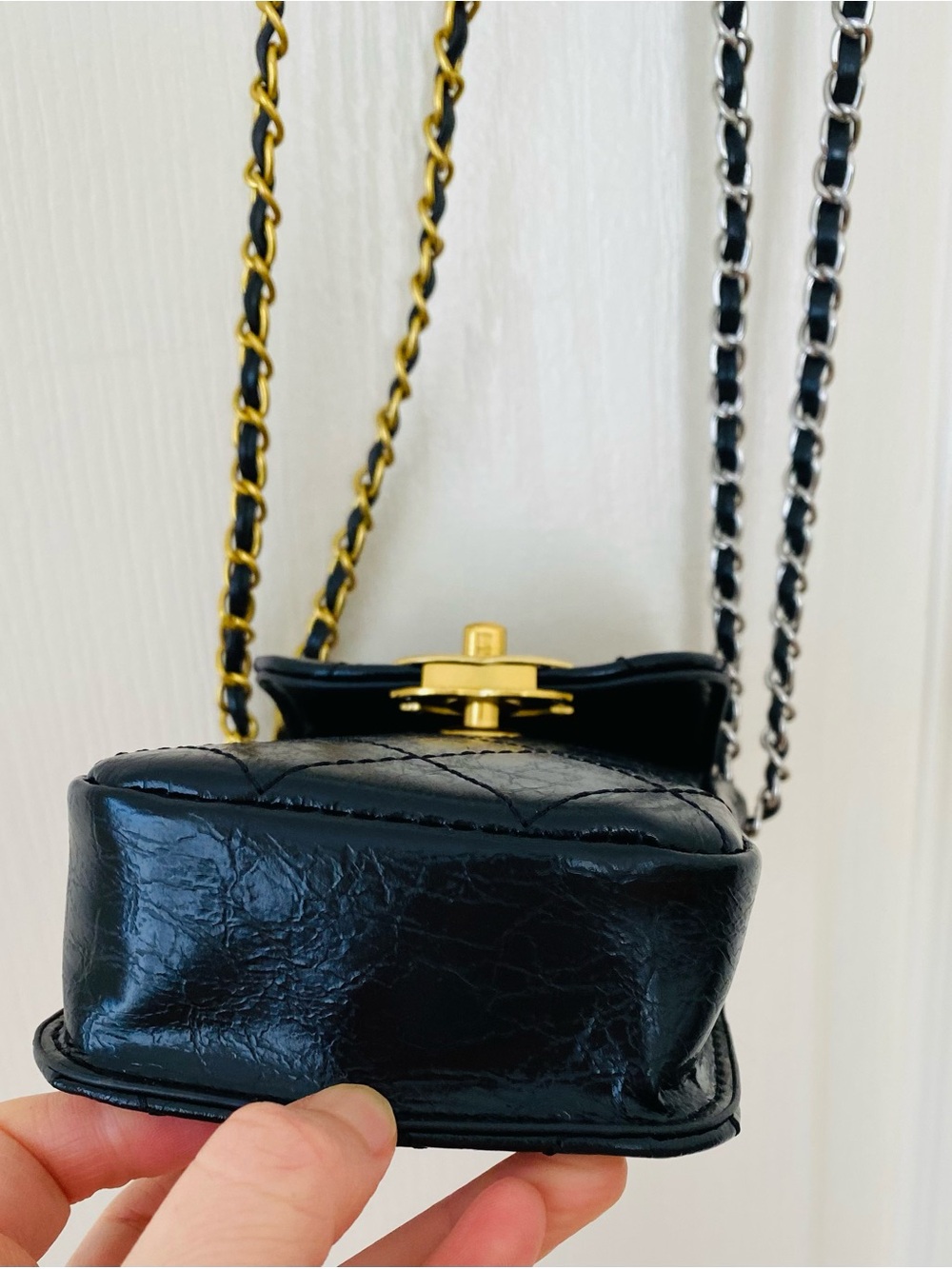Brand New Chanel Makeup Trio Set Black Shoulder Bag with Tweed Coin Pouch - Picture 7 of 16